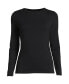 Women's Lightweight Jersey Skimming Long Sleeve Crew Neck T-shirt