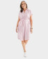 Фото #2 товара Платье Style & Co. из хлопкового газа с коротким рукавом для женщин, созданное для магазина Macy's.