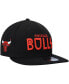 Фото #1 товара Men's Black Chicago Bulls Rocker 9FIFTY Snapback Hat