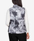 Фото #2 товара Women's Drama Queen Marble Quilt Sweater Paneled Vest Jacket