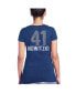 ფოტო #4 პროდუქტის Women's Threads Dirk Nowitzki Blue Dallas Mavericks Name & Number Tri-Blend T-shirt