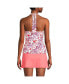 Фото #3 товара Women's Chlorine Resistant Square Neck Halter Tankini Swimsuit Top