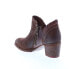Фото #6 товара Bed Stu Carla F393009 Womens Brown Leather Zipper Ankle & Booties Boots 7.5