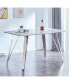 Фото #1 товара Bar table. Dining Table. Spacious MDF Top Dining Table with plating Legs - Perfect for Bars and Gatherings at Home