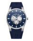 ფოტო #1 პროდუქტის Men's Multi-Function Blue Silicone Strap Watch 42mm