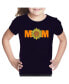 ფოტო #1 პროდუქტის Big Girl's Word Art T-shirt - Mom Sunflower