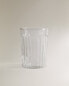 Glass toothbrush holder