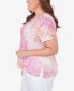 ფოტო #3 პროდუქტის Plus Size Paradise Island Ombre Medallion Top with Lace Detail