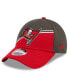 Фото #4 товара Men's Pewter, Red Tampa Bay Buccaneers 2023 Sideline 9FORTY Adjustable Hat
