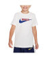 ფოტო #3 პროდუქტის Big Boys White Barcelona Swoosh T-shirt