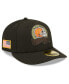 Фото #1 товара Men's Black Cleveland Browns 2022 Salute To Service Low Profile 59FIFTY Fitted Hat