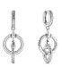 ფოტო #2 პროდუქტის Vienna Double Drop Huggie Hoop Earrings