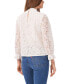 Фото #6 товара Women's Long Sleeve Smocked Neck Lace Blouse