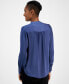 Women's Pleated V-Neck Blouse