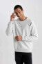 C2311AX/GR493 Defacto Erkek Sweat STONE