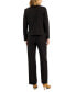 Фото #4 товара Heathered Five-Button Jacket & Kate Pants, Regular and Petite Sizes