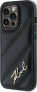 Karl Lagerfeld Karl Lagerfeld KLHCP14XPQDSMGK iPhone 14 Pro Max 6.7" czarny/black hardcase Diagonal Quilted Script