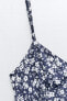 Фото #10 товара Платье миди с цветочным принтом ZARA