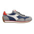 Diadora Equipe Suede Sw Lace Up Mens Blue Sneakers Casual Shoes 175150-60032