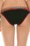 Фото #2 товара Isabella Rose 262004 Women's Crochet Black Bikini Bottom Swimwear Size L