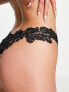 Ann Summers Fianna guipure detail brief in black