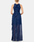 ფოტო #2 პროდუქტის Chiffon Foil-Dot Gown