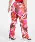 Фото #4 товара Trendy Plus Size Printed Mesh Pants, Created for Macy's
