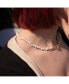 ფოტო #2 პროდუქტის 18K Gold Plated Freshwater Pearl with Cuban Chain - Lauren Necklace 17" For Women