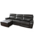 Фото #1 товара Hutchenson 114.5" 3-Pc. Zero Gravity Leather Sectional with 2 Power Recliners and Chaise, Created for Macy's