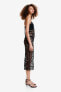 Фото #5 товара Tie-detail Crochet-look Dress