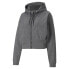 Фото #1 товара Puma Cloudspun FullZip Training Hoodie Womens Grey Casual Athletic Outerwear 521