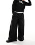 Фото #1 товара COLLUSION wide leg tailored trouser in black