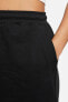 Sportswear Essential Fleece Loose Fit Short Black Geniş Ağlı Bol Kesim Kadın Şortu Siyah