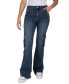 Фото #1 товара Juniors' High-Rise Flare-Leg Cargo Jeans