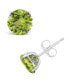 ფოტო #2 პროდუქტის Peridot (1-7/8 ct. t.w.) Stud Earrings in Sterling Silver (Also available in Dark Blue Topaz, Rose Quartz, Amethyst, Citrine, Garnet, and Sky Blue Topaz)