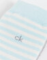 Фото #4 товара CK jeanna 2 pack socks in grey and light blue stripes