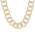 Фото #2 товара Lucky Brand gold-Tone Chain Link Collar Necklace, 16" + 3" extender