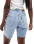 Фото #2 товара Levi's high waist ribcage bermuda denim shorts in light blue