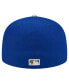 Фото #4 товара Men's Royal Chicago Cubs Canvas A-Frame 59FIFTY Fitted Hat