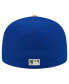 Men's Royal Chicago Cubs Canvas A-Frame 59FIFTY Fitted Hat