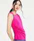 ფოტო #3 პროდუქტის Petite Draped Sleeveless Top, Created for Macy's