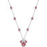 Фото #1 товара Beautiful silver Minnie Mouse necklace with crystals NS00045SRUL-157.CS