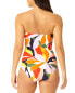 Фото #2 товара Anne Cole Twist Front Shirred Bandeau One-Piece Women's