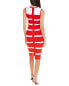 Фото #2 товара Gracia Colorblocked Zip-Back Bodycon Dress Women's Red S