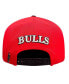 Men's Red/Black Chicago Bulls Pinch Chevron Adjustable Hat