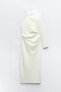 Фото #6 товара Платье с асимметричным вырезом чокер ZARA