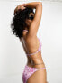 Фото #5 товара Weekday Jet halter bikini top in pink ripple print exclusive to ASOS