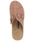 Фото #4 товара Women's Krista Perforated Slip-On Flower Wedge Mules