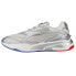 Фото #5 товара Puma Bmw Mms Metallic RsFast Lace Up Mens Silver Sneakers Casual Shoes 30708201