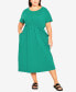 Plus Size Cool Tie Maxi Dress